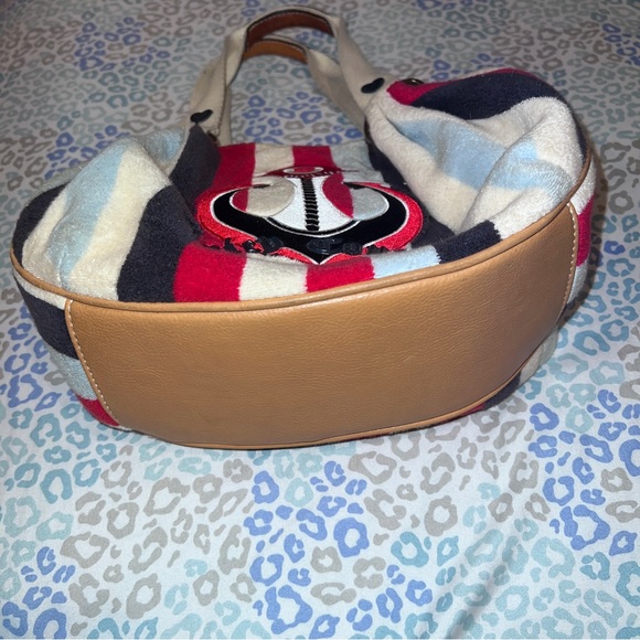 Vintage Striped Juicy Couture Purse Handbag Satchel Bag Nautical Terry Cloth Y2K - Picture 2 of 10